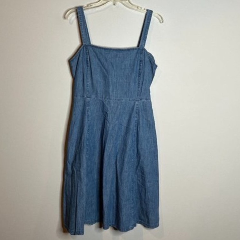 NWT Gap chambray jumper dress